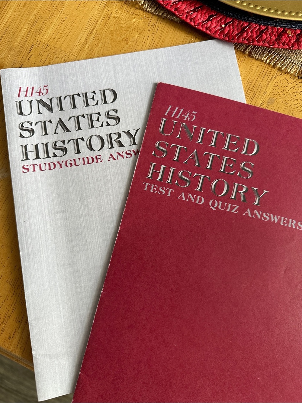 United States History H145 Study Guide & Test Answers - Red and White